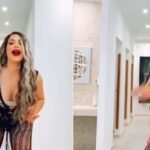 Sandra lo da todo en un video sin percatarse de algo
