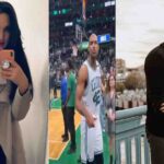 Amelia vega asiste al primer partido de finales de su esposo y este sella la victoria con un beso para ella (VIDEO)