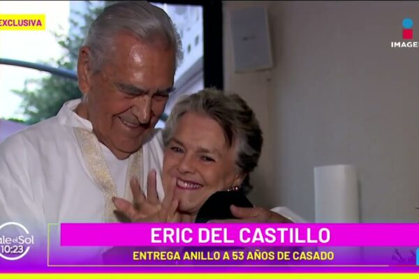 Eric del Castillo da anillo de compromiso a su esposa