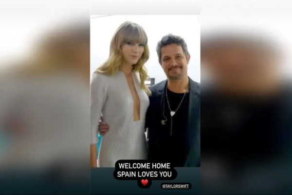 Detalles inéditos en foto de Alejandro Sanz y Taylor Swift